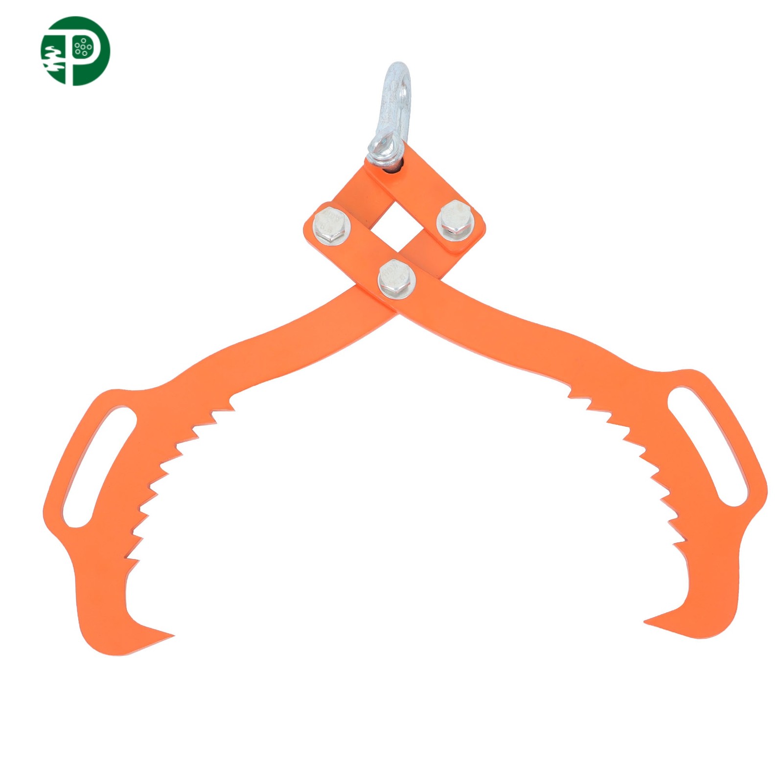 18 Inch Log Lifting Tongs 2 Serrated Claw Hook Timber Heavy Duty Skidding Tongs