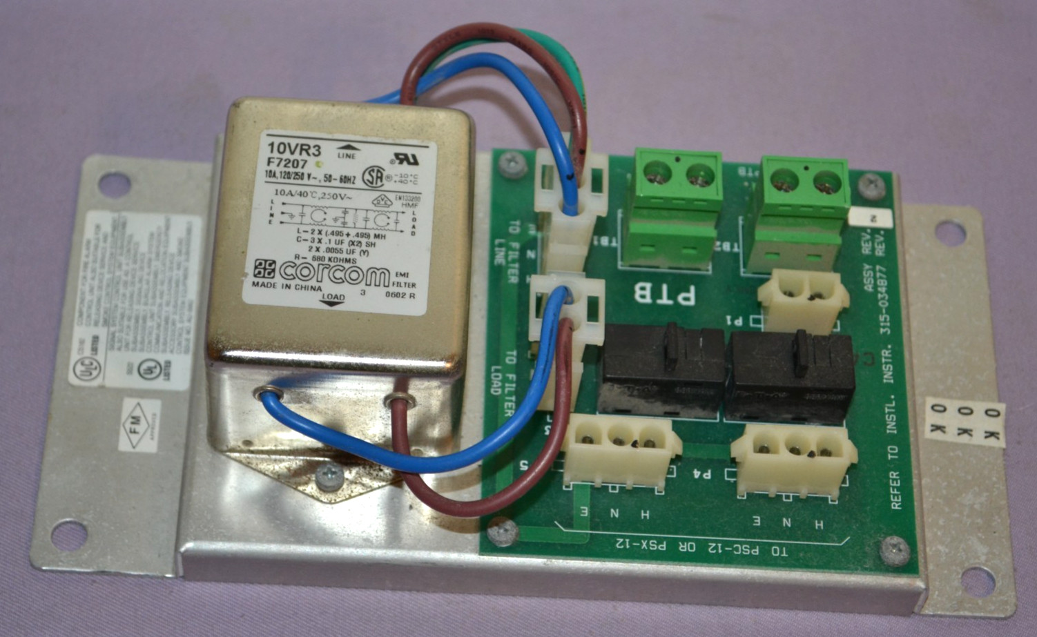 Siemens Corcom 10VR3 F7207 RFI Power Line Filter 10 AMP 120/250V — New Other