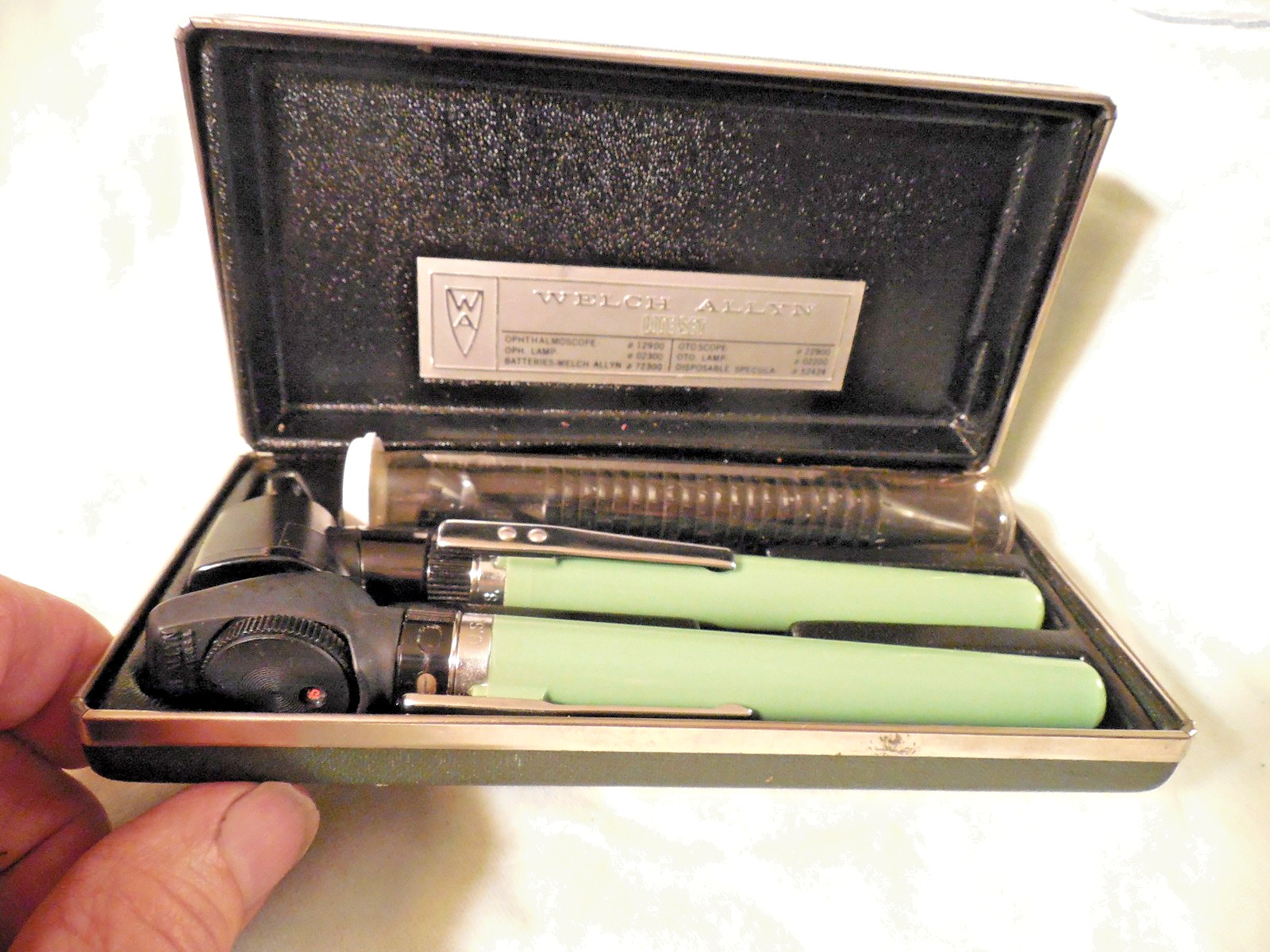 Lot 3 Welch Allyn Medical Exam Kits ENT Ear Nose Throat for Parts or Restore