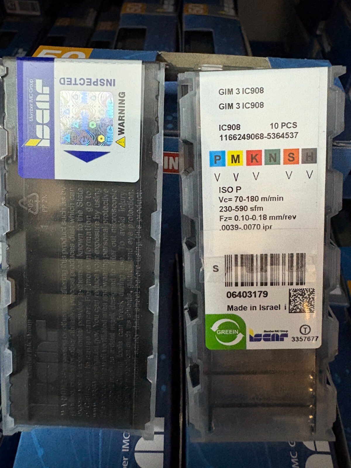 GIM 3 IC908/ISCAR 10 PCS