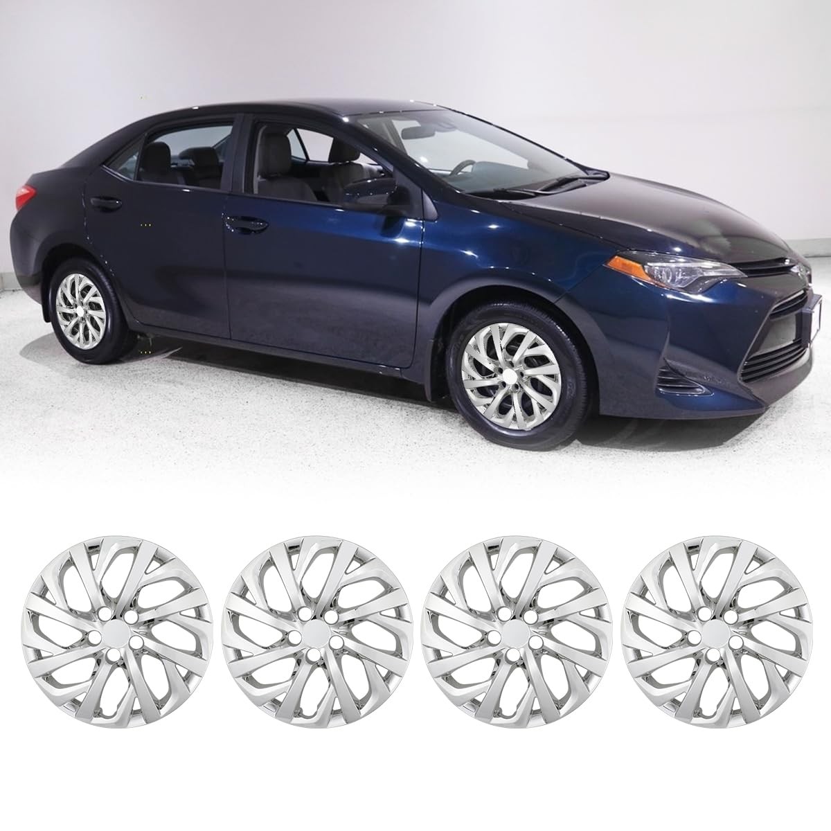 16″ Chrome Wheel Covers Set 4 Toyota Corolla 2009-2026 Matrix 09-14 Steel Wheels