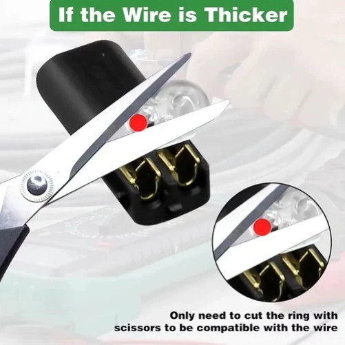 100PCS 2-Pin Quick Wire Connectors – Solderless LED Strip Plug Terminal