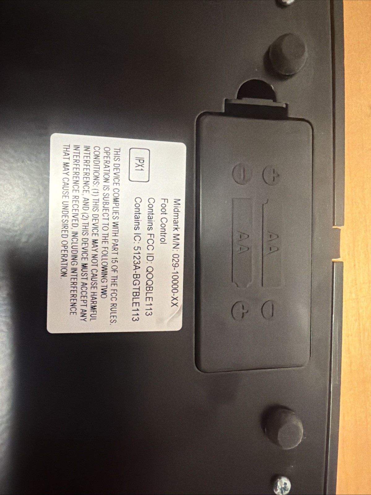 Midmark Foot Control 029-10000-XX Wireless Footpedal