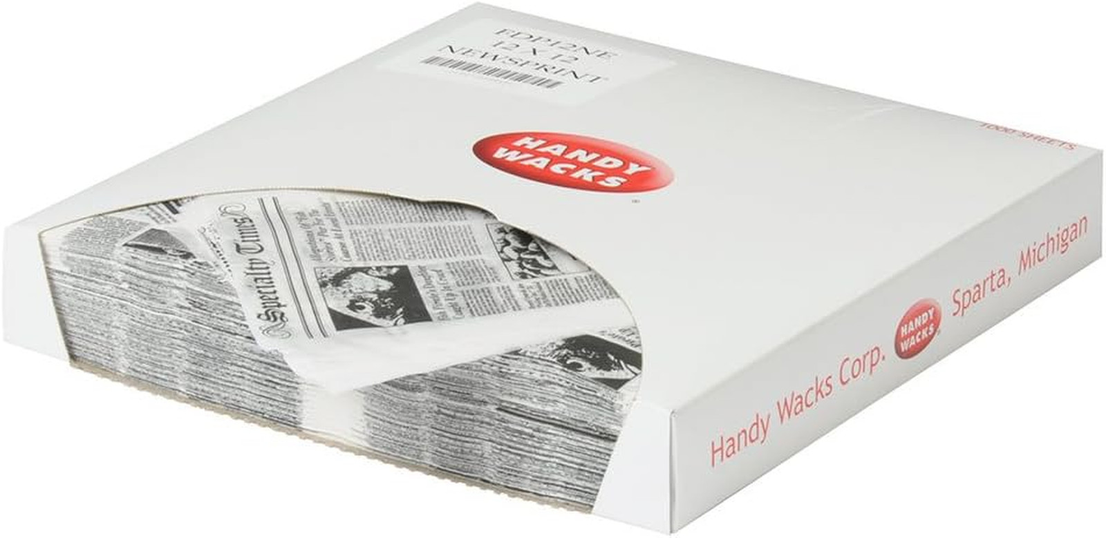 Deli Wrap Paper Sheets 12×12 White Newsprint Waxed Food Basket Liners 1000 Ct