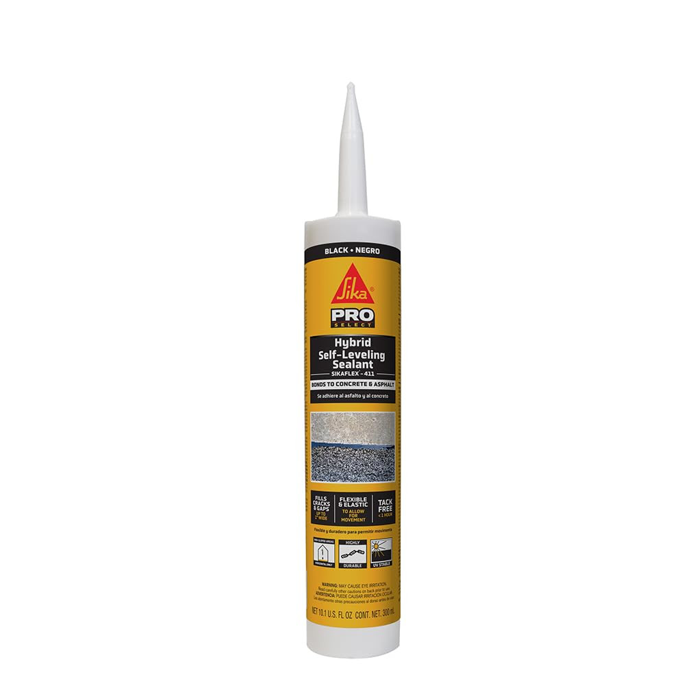 flex 411 Hybrid Self-Leveling Sealant Black 10.1 Oz Crack Filler