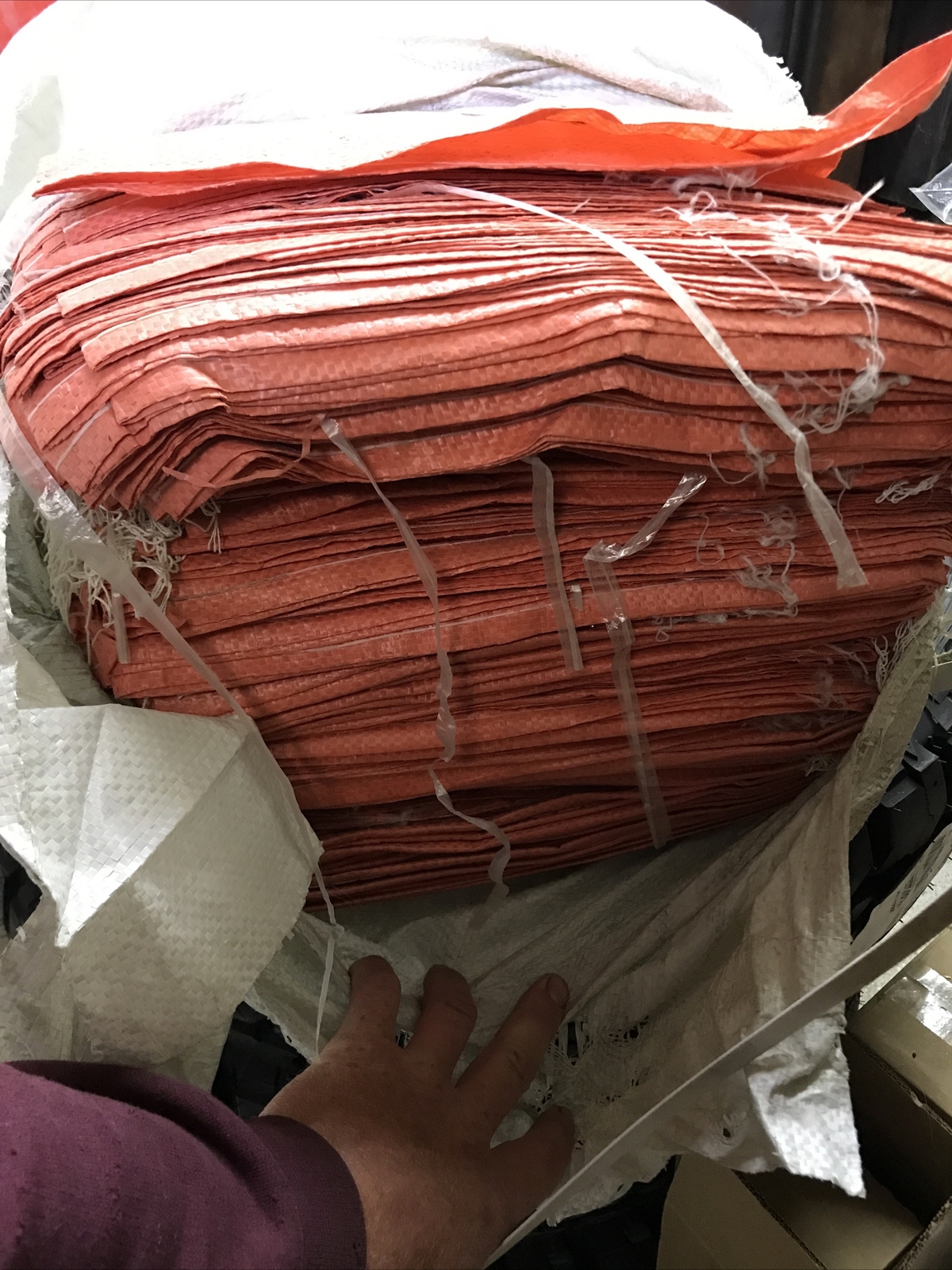 QTY: 1000 Sandbags Bulk Emergency Flood Barriers Sand bag Poly Bag TIE STRINGS