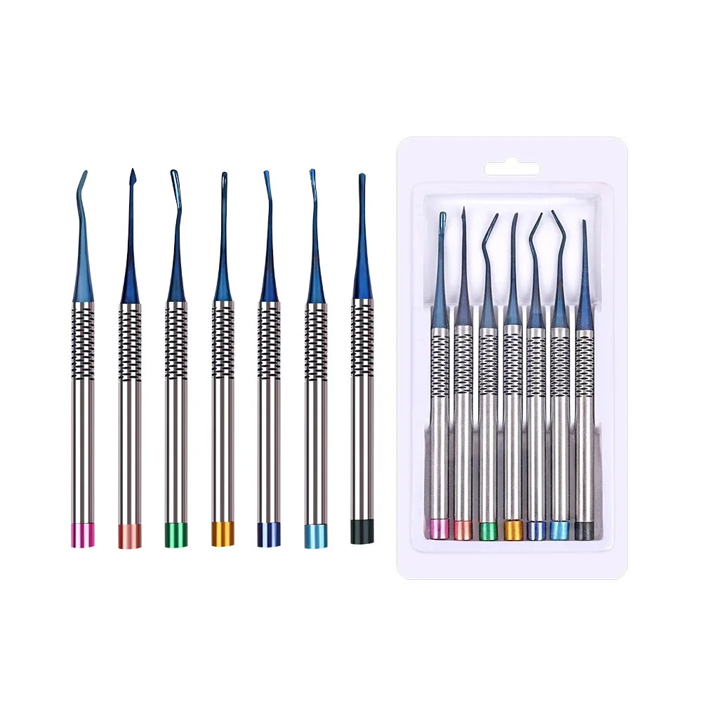 7Blue Root Elevator Luxating PDL Dental Instruments Implant Titan Surgical IN US