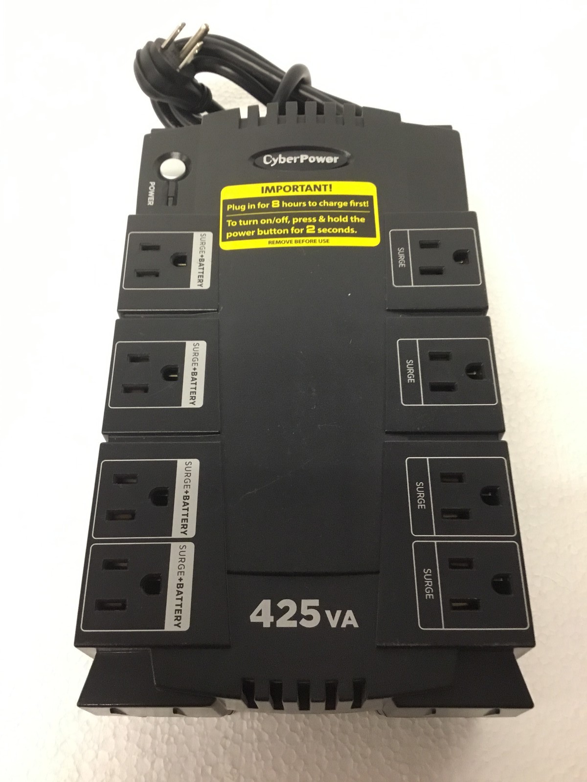 CyberPower CP425SLG 425VA UPS Battery Backup 8 Outlets USB FREE SHIPPING