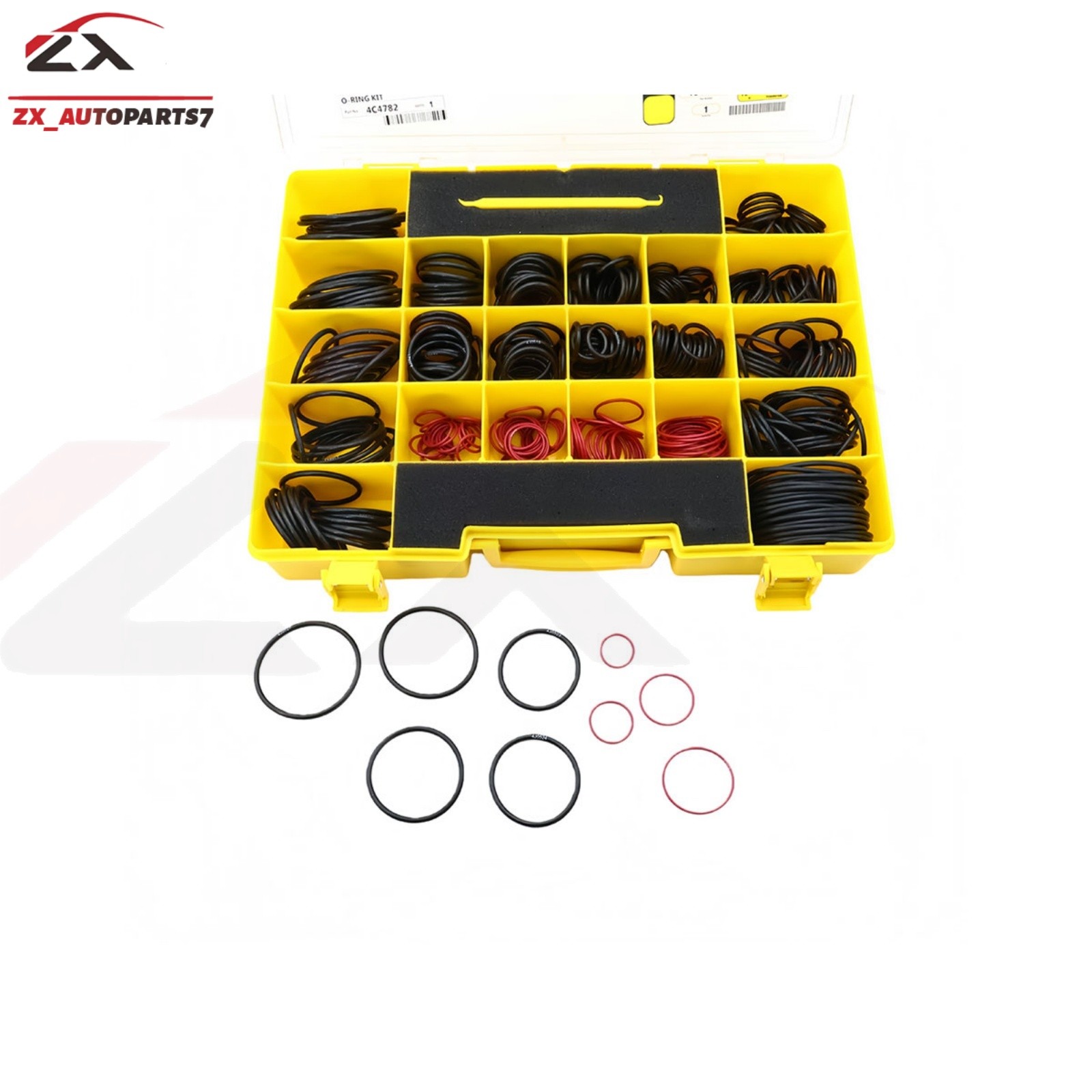 580Pcs Seal O-Ring Kit For SAE STOR ORFS 61 62 Nitrile90 4C-4782