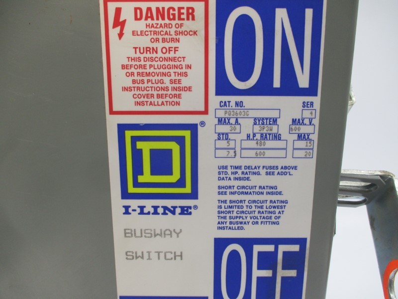 SQUARE D PQ3603G SER. 4 600V 30A NSNP