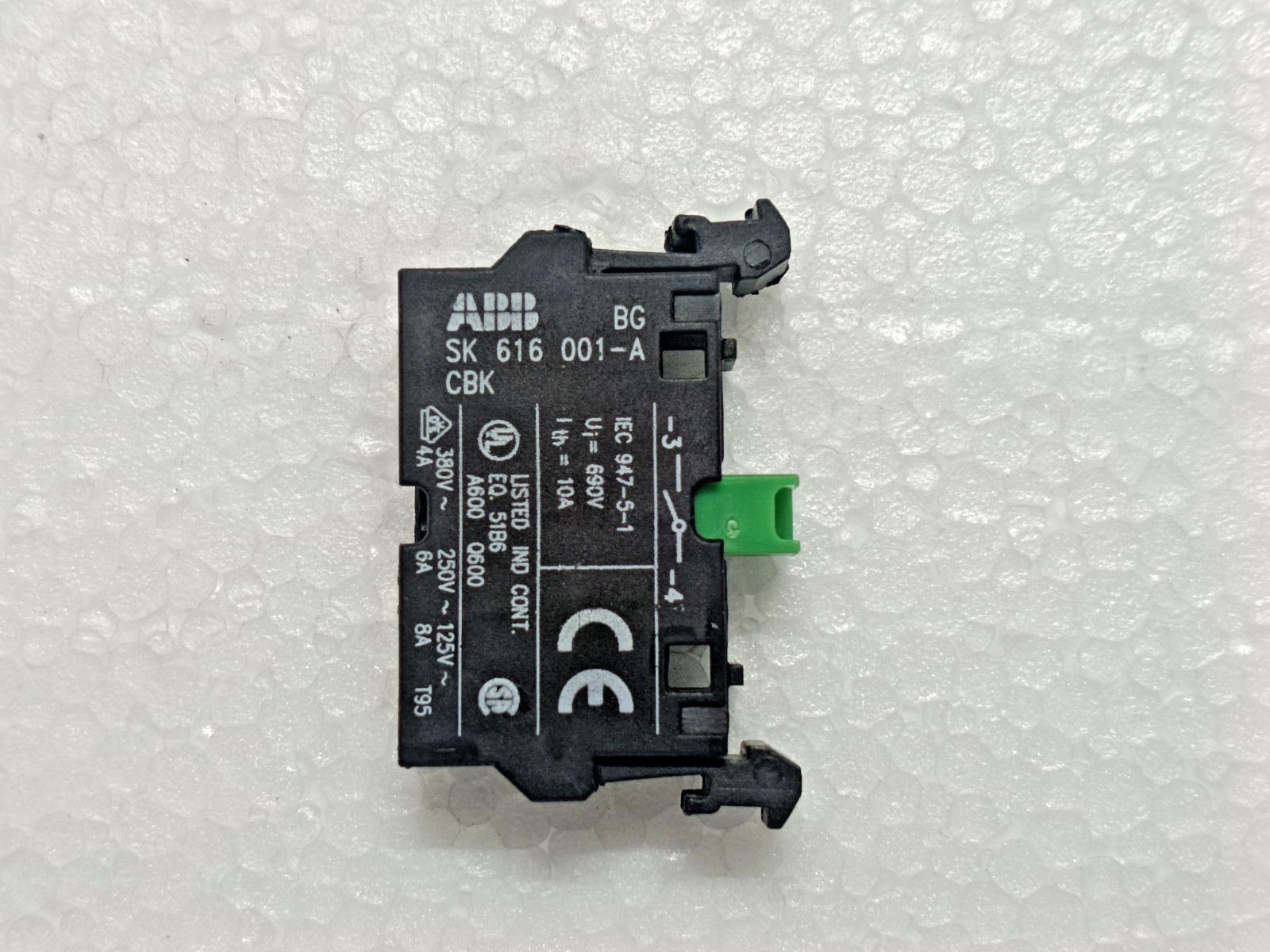 ABB SK 616 001-A Contact Block SK616001A CBK-CB10 ( PACK OF 6)