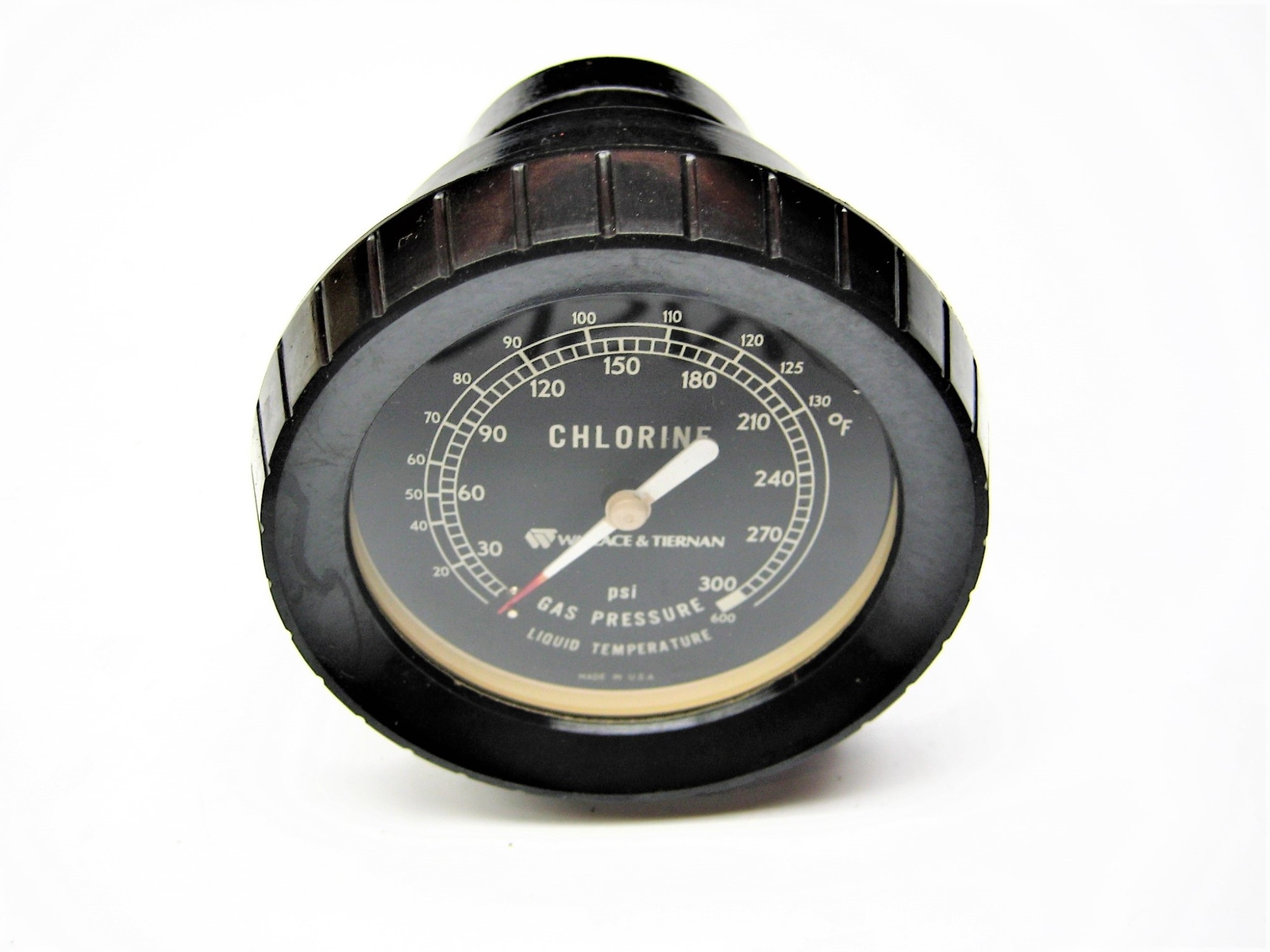 WALLACE AND TIERNAN CHLORINE GAS PRESSURE GAUGE 0-300 NSNP