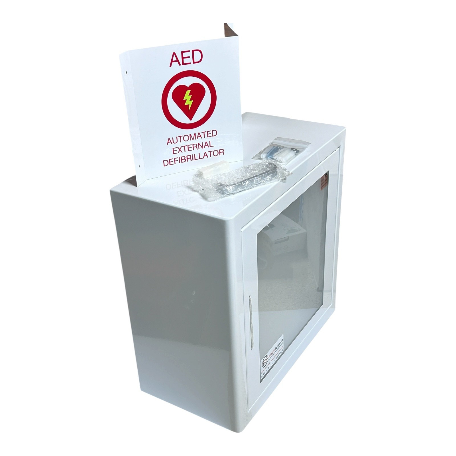 ARKY 60.122 CASE Indoor AED Cabinet White With Acoustic Alarm 8″ x 15″ x 15″