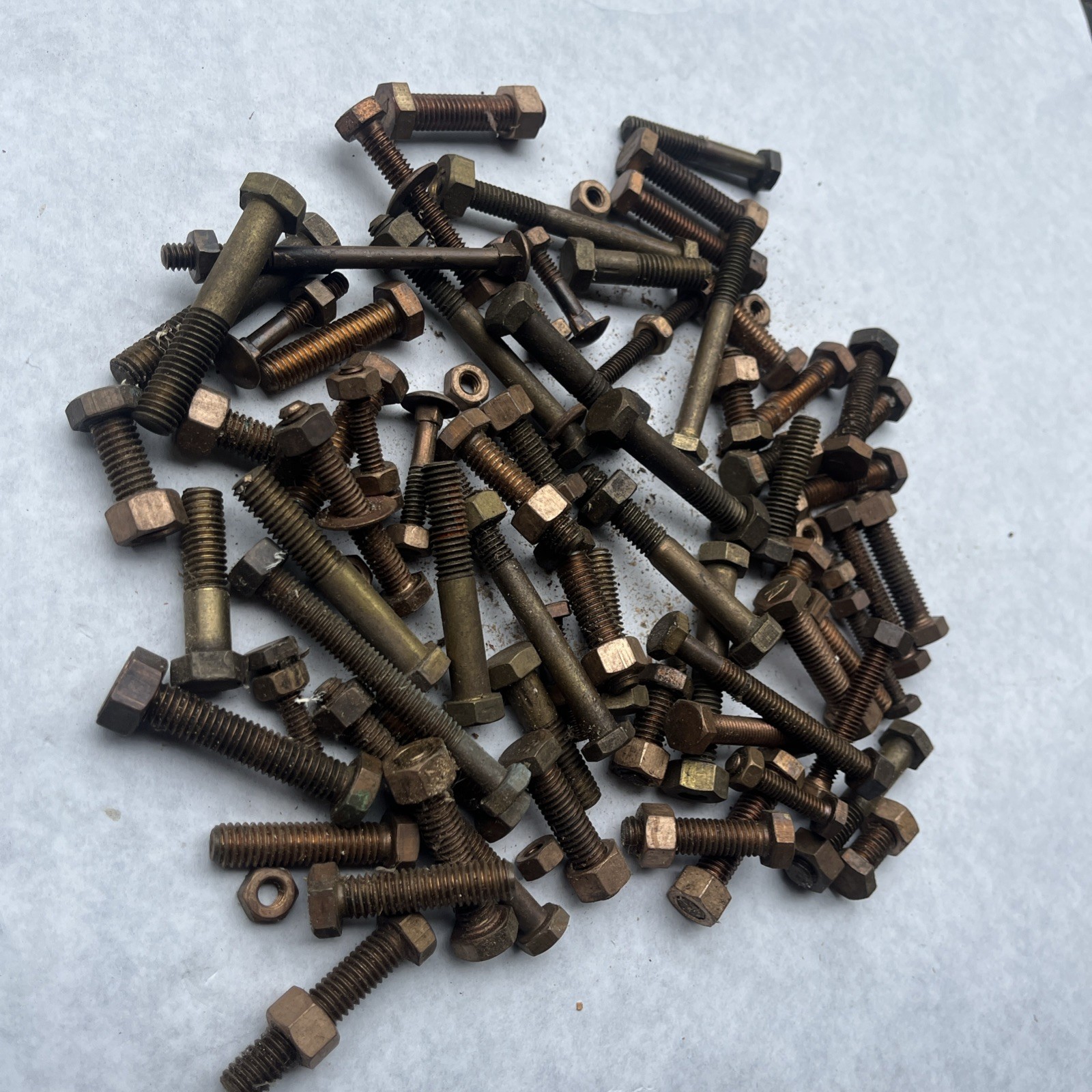 Over 5 Pounds Brass Bronze Cap Screws Etc 1/4 ,5/16 ,3/8