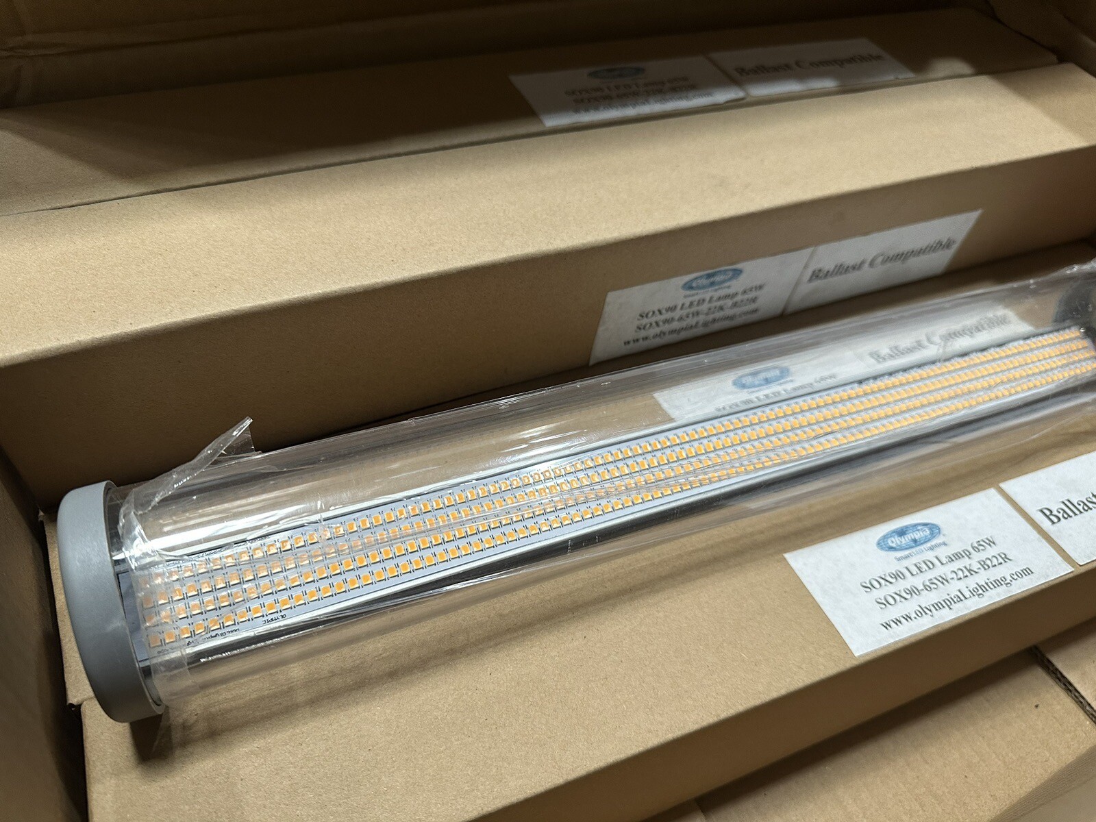 ⚡️Olympia SOX90-65W-22K-B22R LED Replacement Lamp Direct Wire New in Box