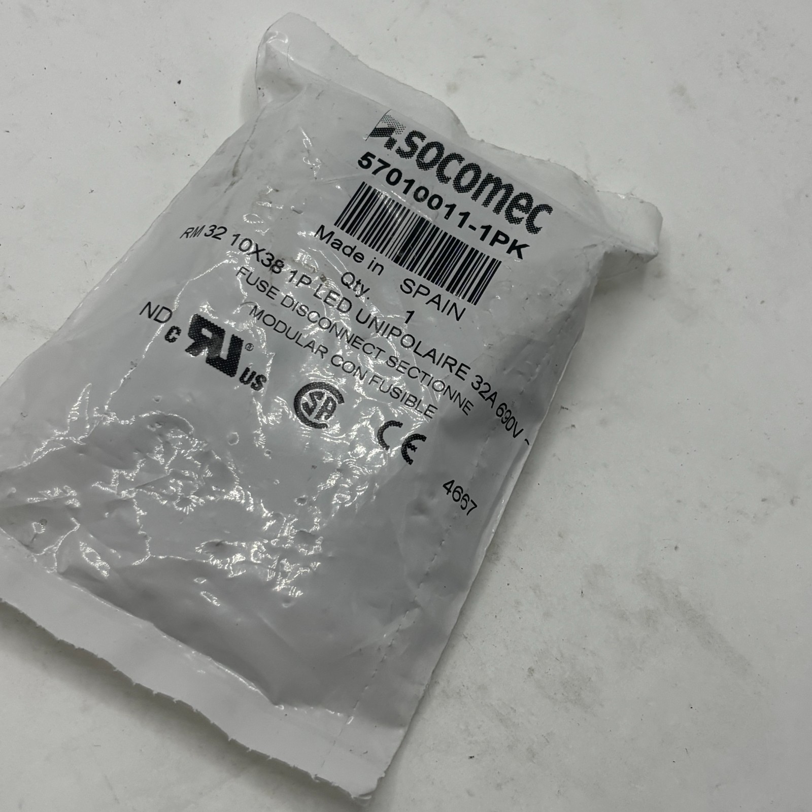 Socomec RM 32 57010011-1PK 10×38 3P 32A 60V