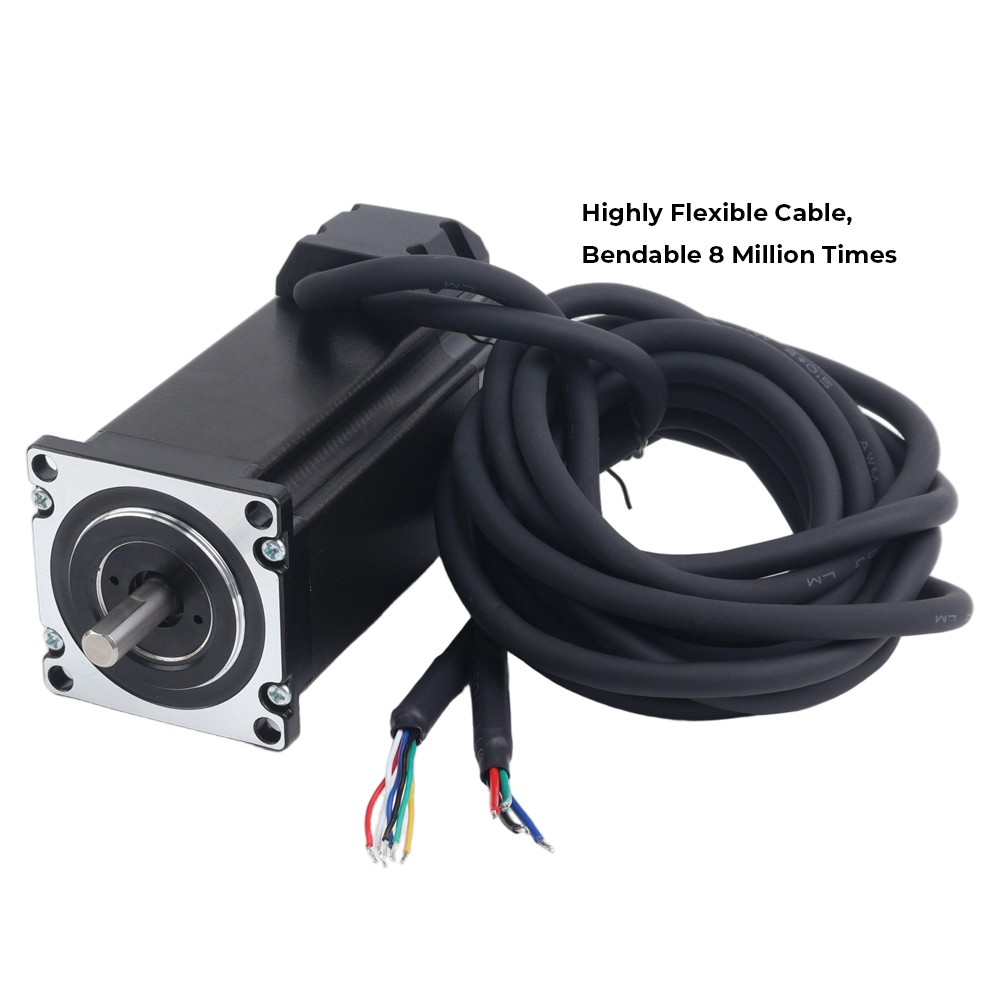 STEPPERONLINE Nema 23 3Nm Closed Loop Stepper Motor Kit 3Nm w/ Driver & Cables