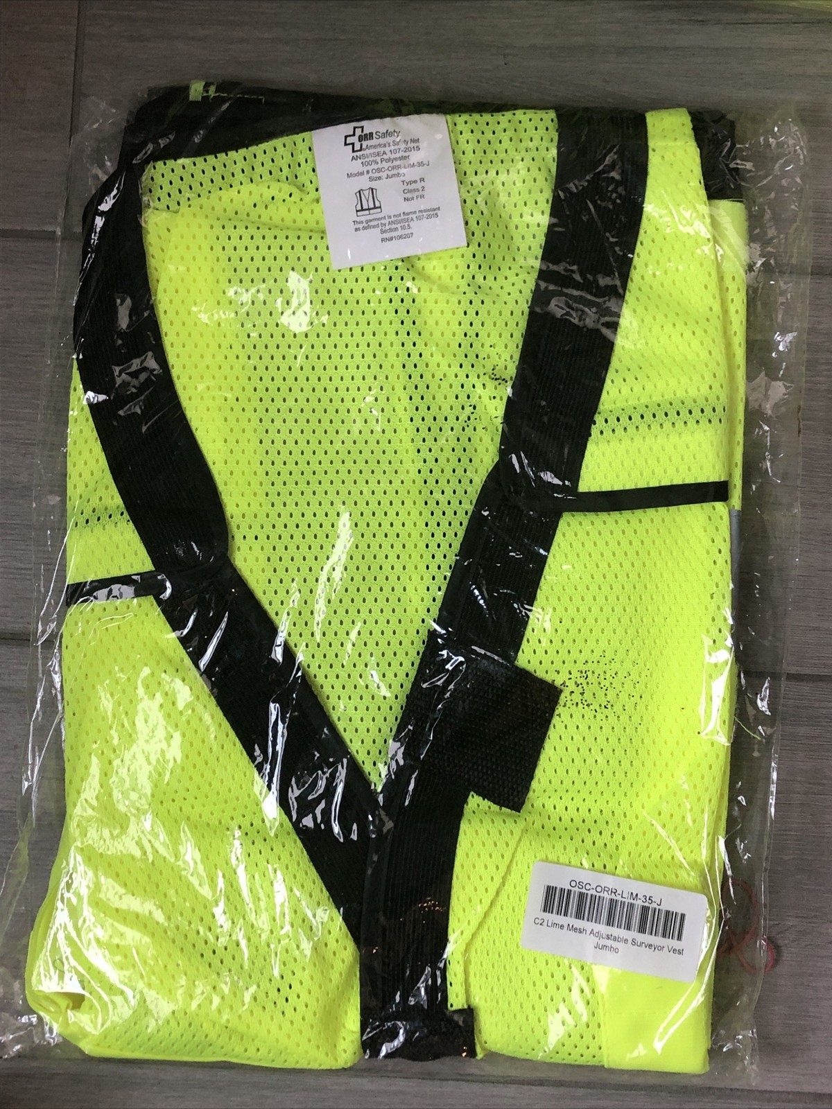 ORR Safety Lime Mesh Adjustable