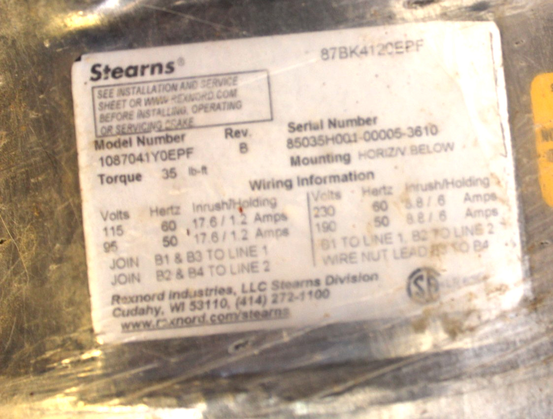 Baldor VBM3710T 7.5hp Brake Motor 1755RPM 213TC Frame 3PH 208-230/460V TEFC CL F