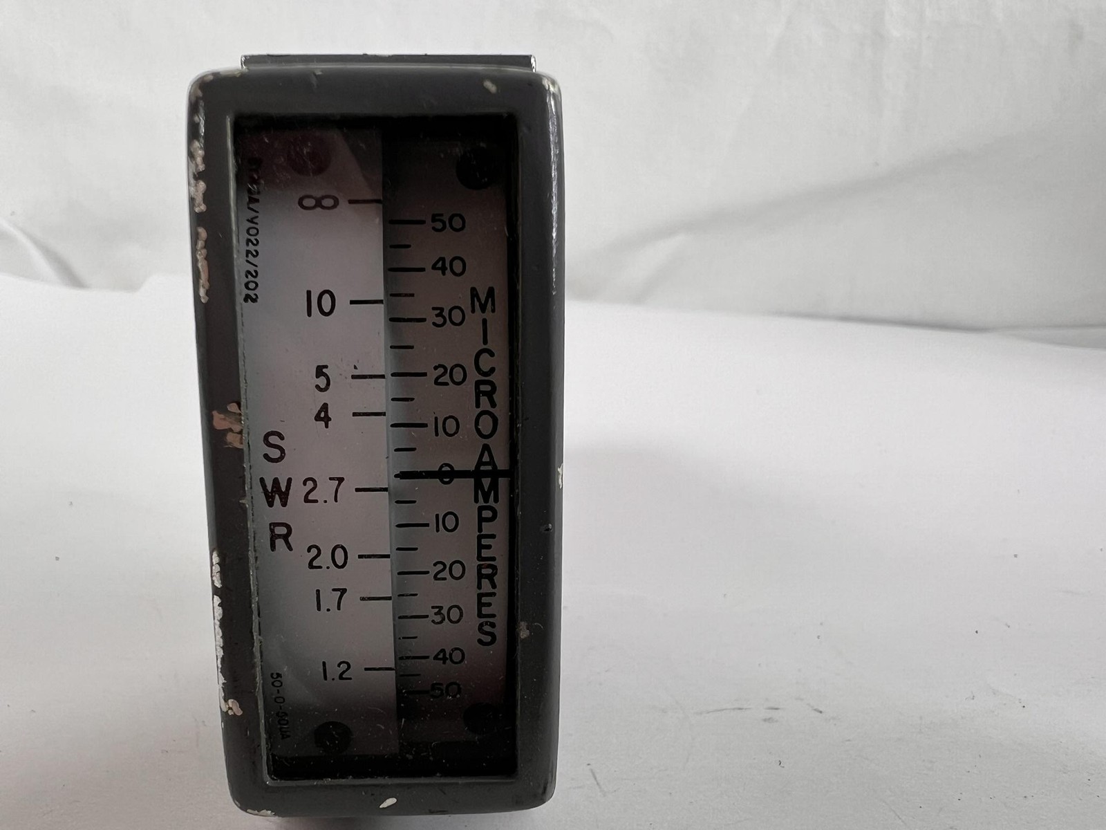 Vintage Analog SWR Microamperes Panel Meter Gauge 458-0815-010 AEM7349