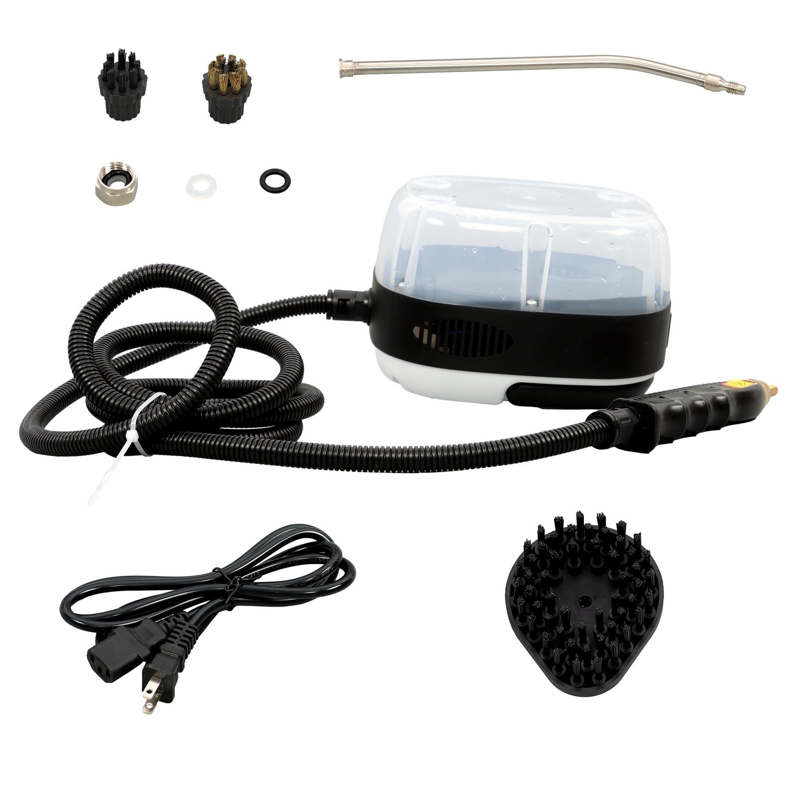Heavy Pressure Steam Cleaner 2500W 1000ml Tank for Grill&Patio Furniture White