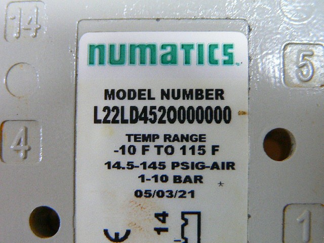 Numatics L22ld452o000000 Pneumatic 4-Way Hand Lever Valve