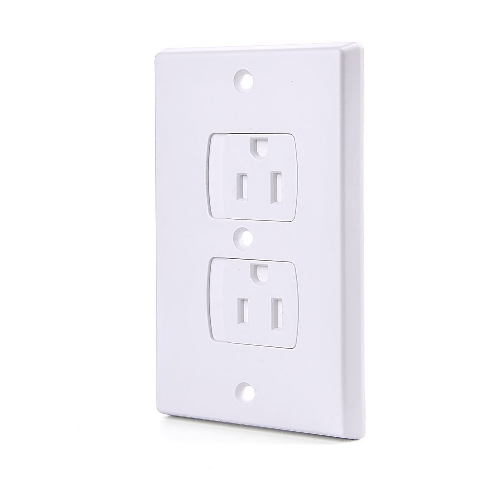 Childproof Electric Outlet Covers – Self-Closing Plugs for Baby Safety, 12 Pack