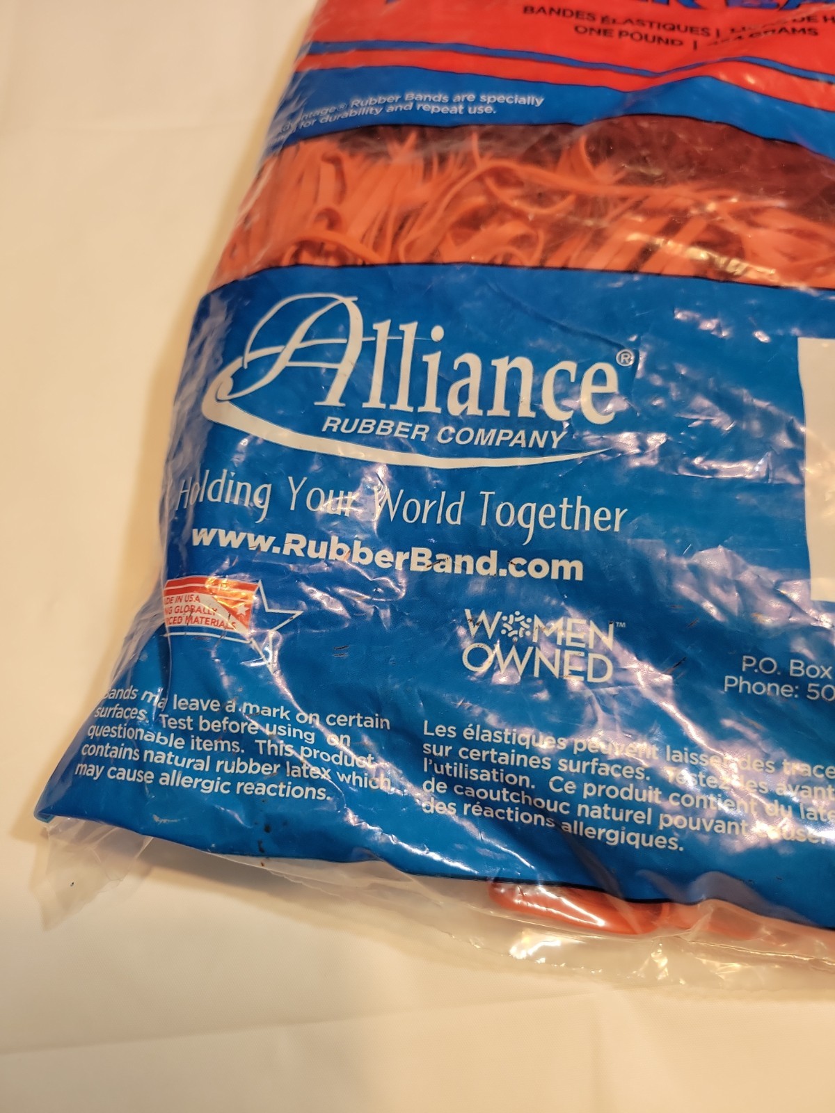 Advantage Rubber Bands Size #33 1 lb Approx 600 Count Elastic