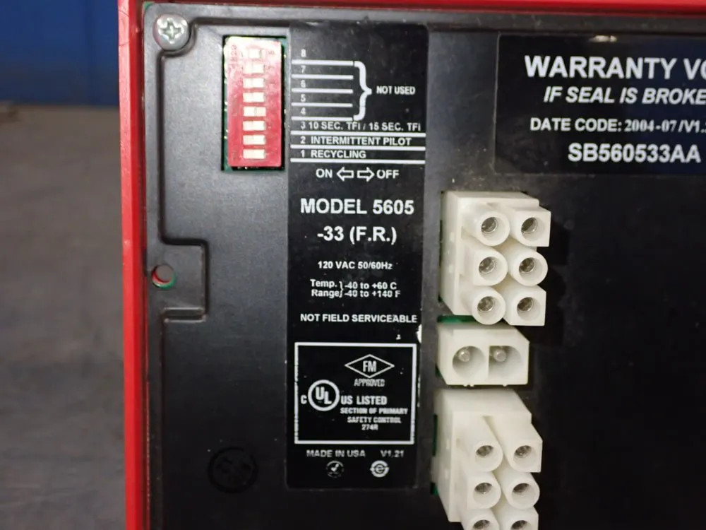 FIREYE INC 5605 SAFETY CONTROL 09251530678