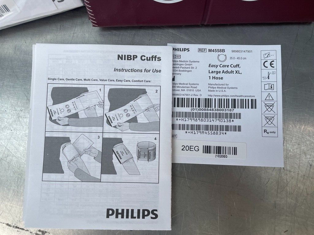 Philips M4558B LARGE ADULT LONG Cuff Easy Care Blood Pressure Cuff 35-45cm