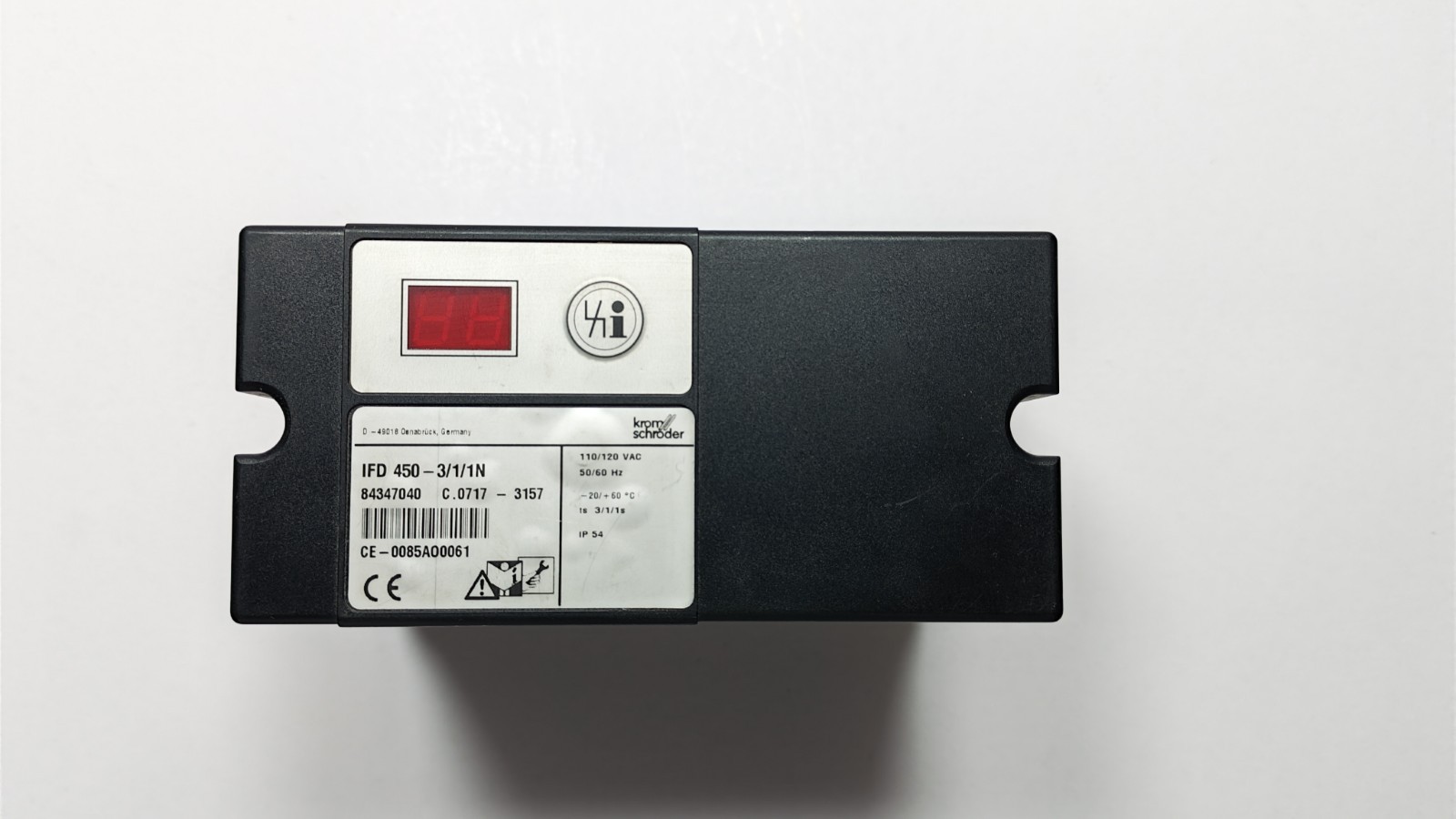 KROM SCHRODER IFD 450-3/1/1N BURNER CONTROL UNIT