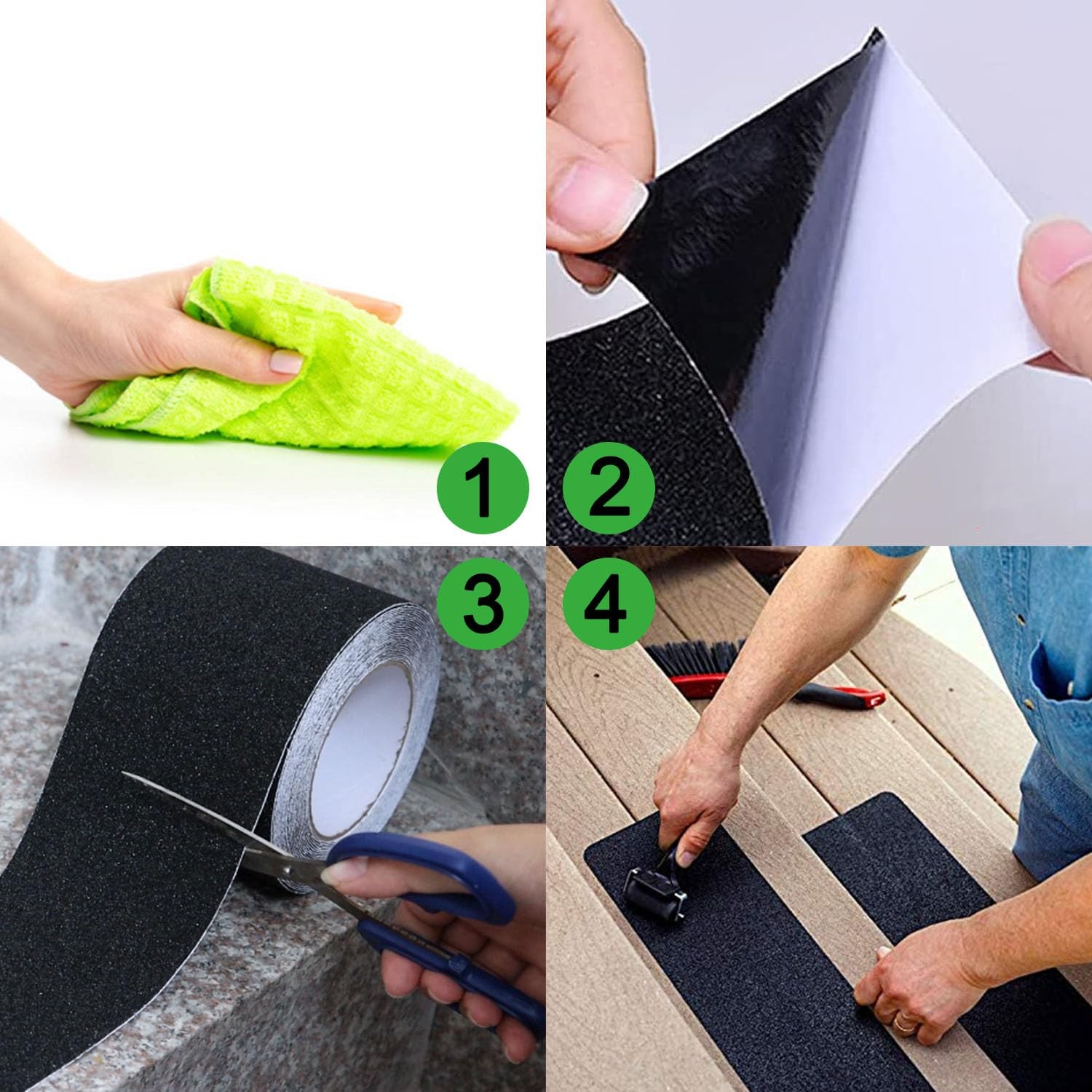 8″ x 35Ft Heavy Duty Anti Slip Tape,80grit Friction,Grip,Abrasive for Stairs …