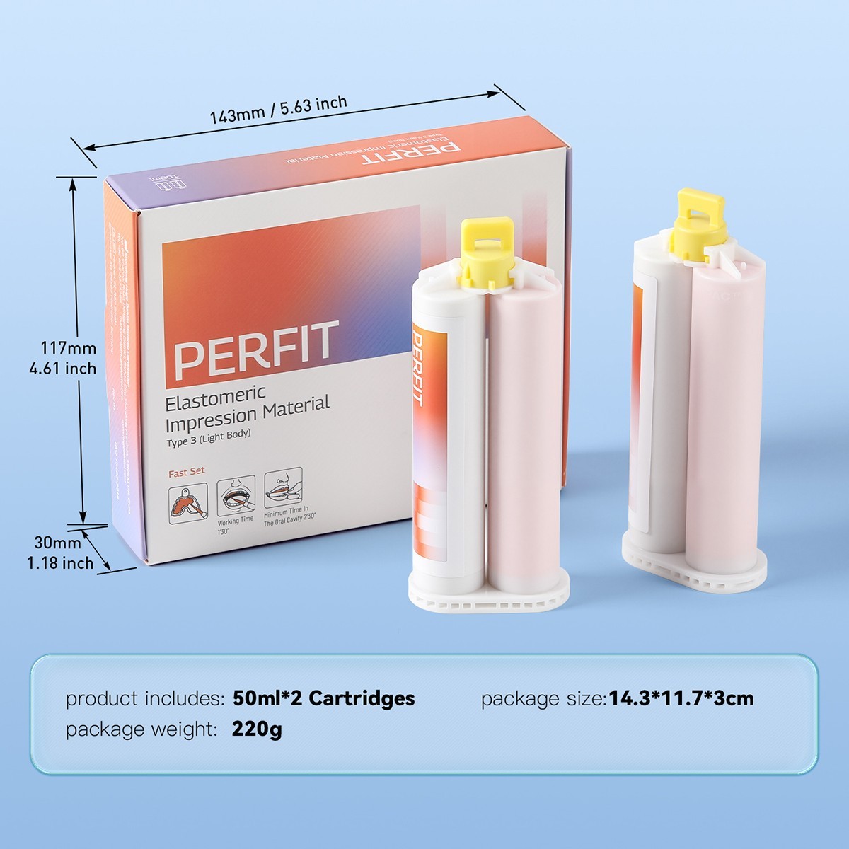Dental Elastomeric Impression Putty Soft Silicone Material Easyinsmile AZDENT