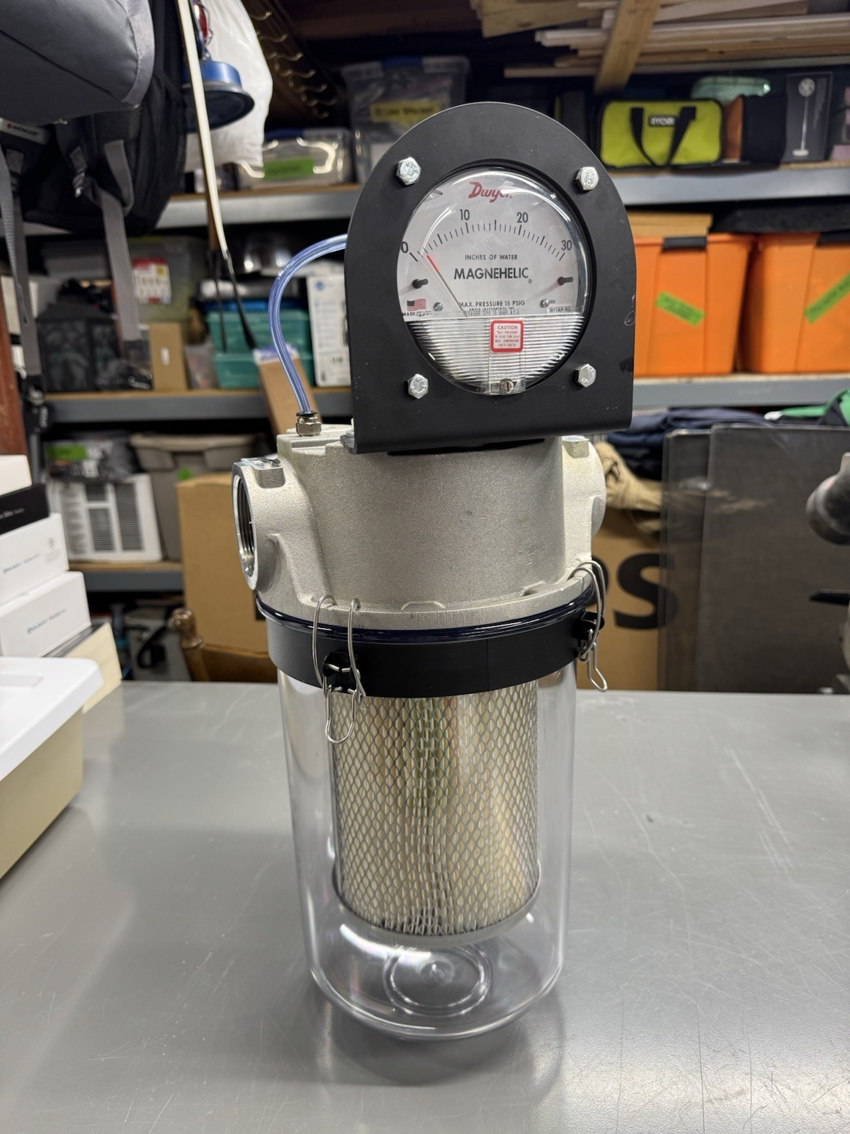 Solberg STS-200C Liquid Separator, 2 Inch NPT, 175 CFM, w/ Dwyer Gauge