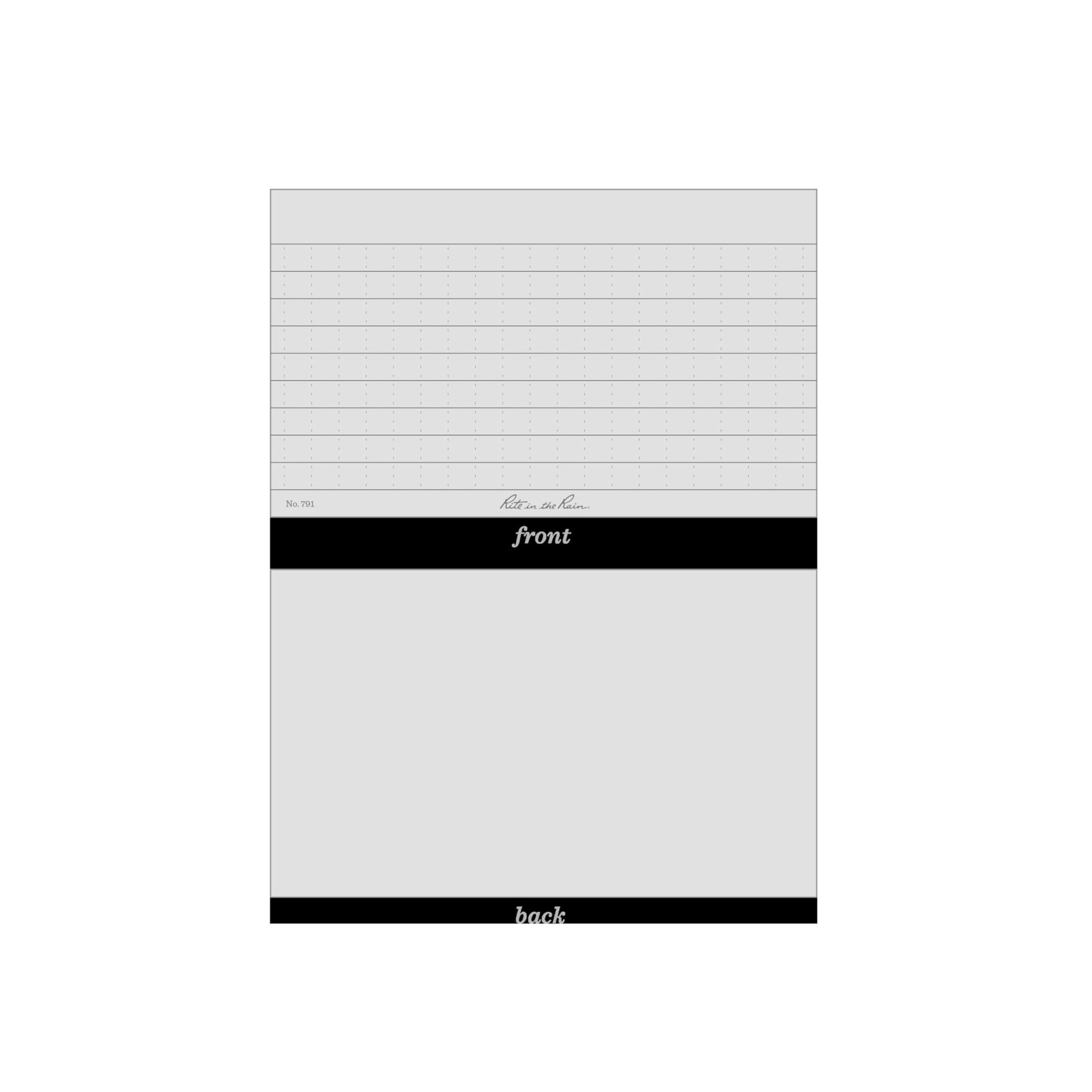 Weatherproof Index Cards, 3 x 5, Universal Pattern, Gray No. 791