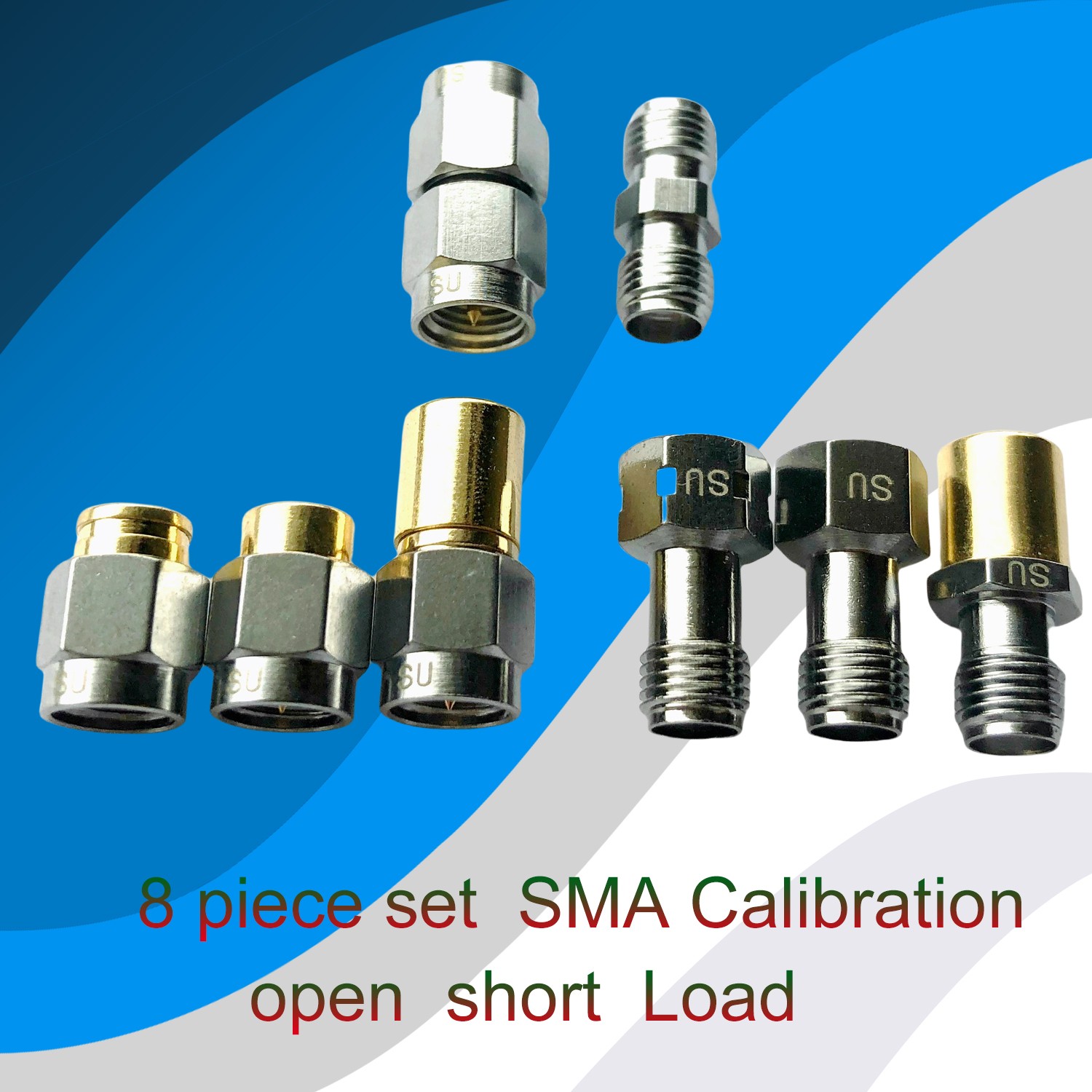 8pcs SMA RF instrument calibration test for DC-6GHz open and short circuit load