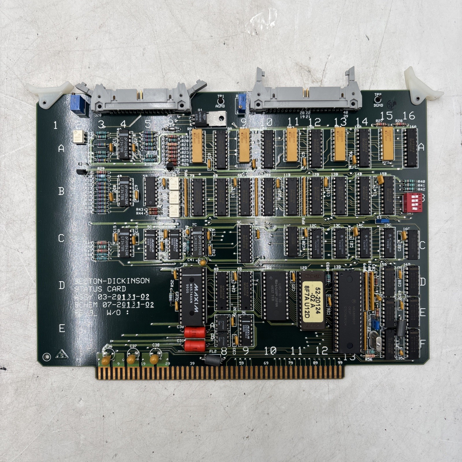 Becton Dickinson BD FACSCalibur Status Card 03-20131-02 REV: B