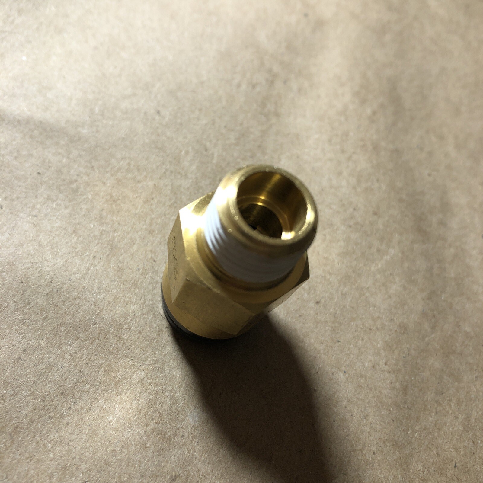 (Qty 15) 3/8″ x 1/4″ SMC Brass Male Connectors Adapter MNPT x PUSH KV2H11-35S