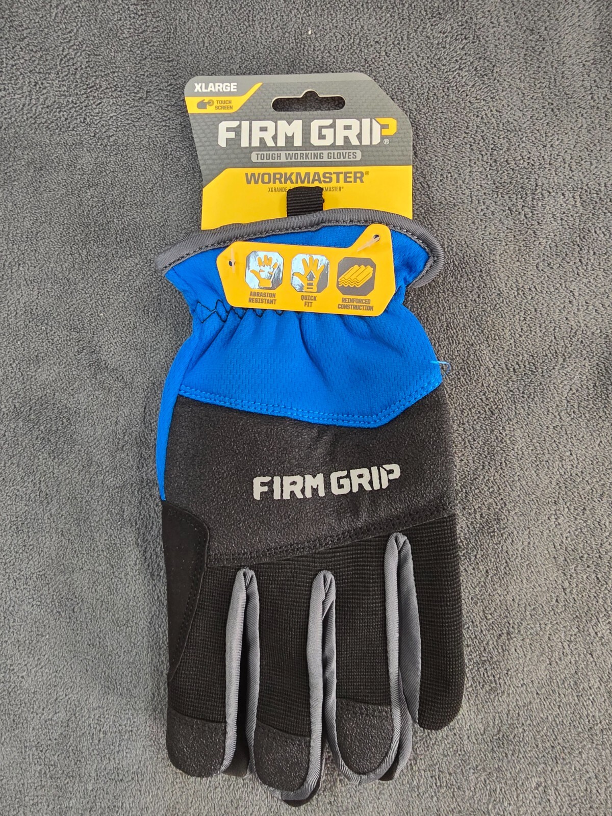 Firm Grip X-Large Workmaster Work Gloves, Touch Screen