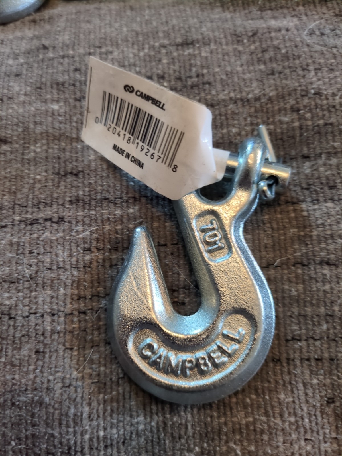 1 Campbell T9501424 1/4 clevis grab hook GR 43 2600 pounds