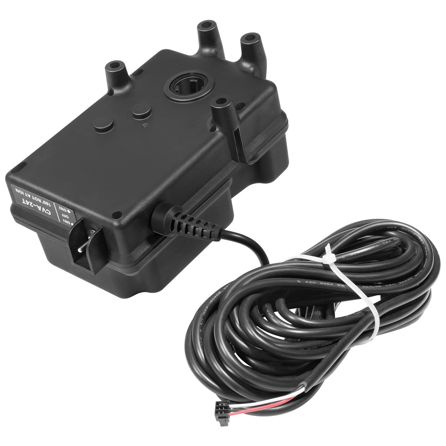 3-Port Valve Actuator 24VAC Compatible, 180° Rotation, 3-Wire, 25ft Cable