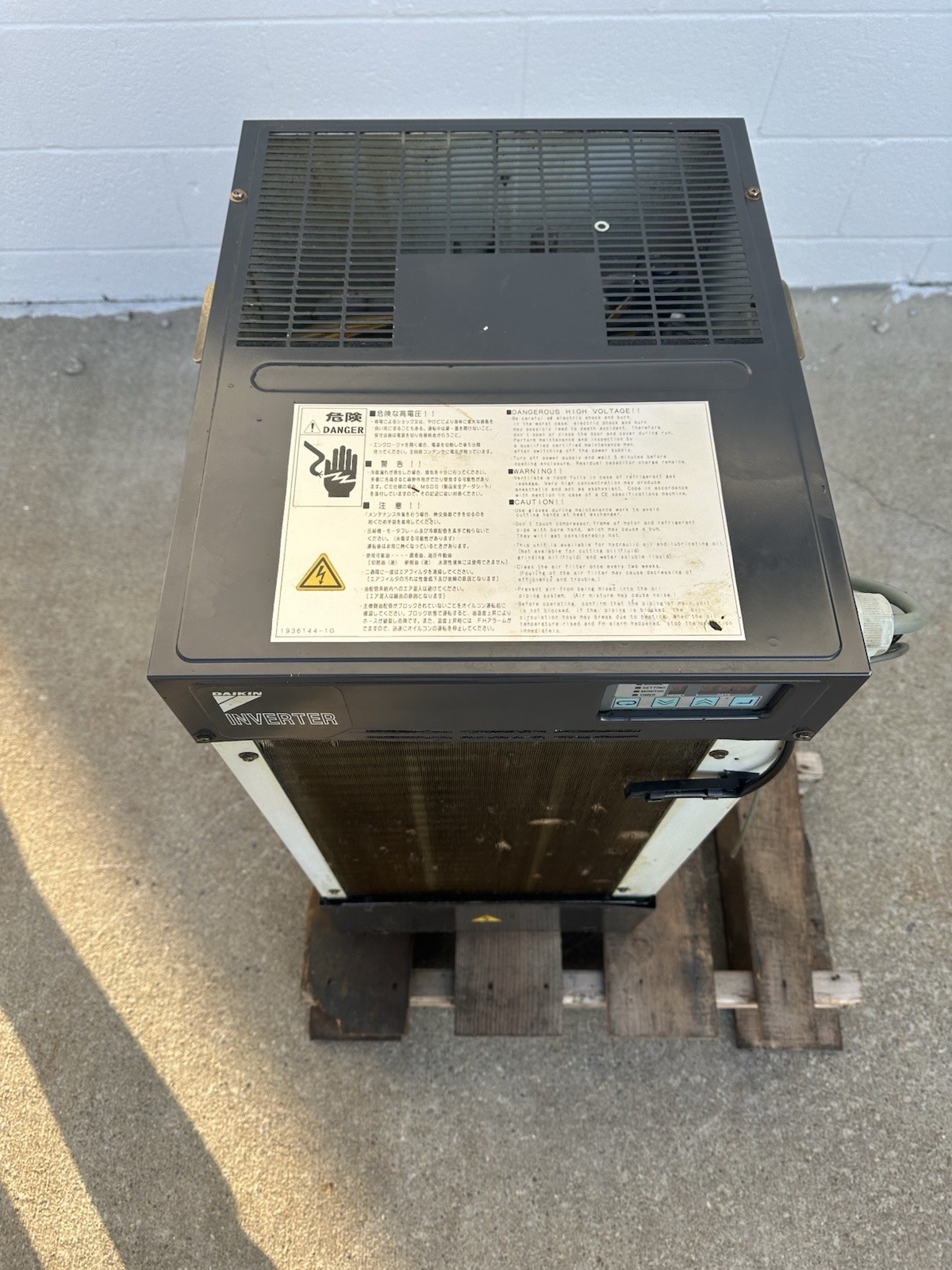 AKZ328-C-D193A Daikin Oil Cooling Unit FULLY TESTED MORI SEIKI