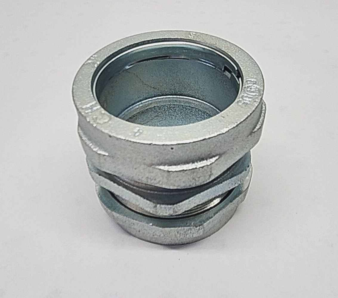 Hines 2″ Rigid Threadless Compression Coupling For Rigid/IMC Conduit Zinc Plate