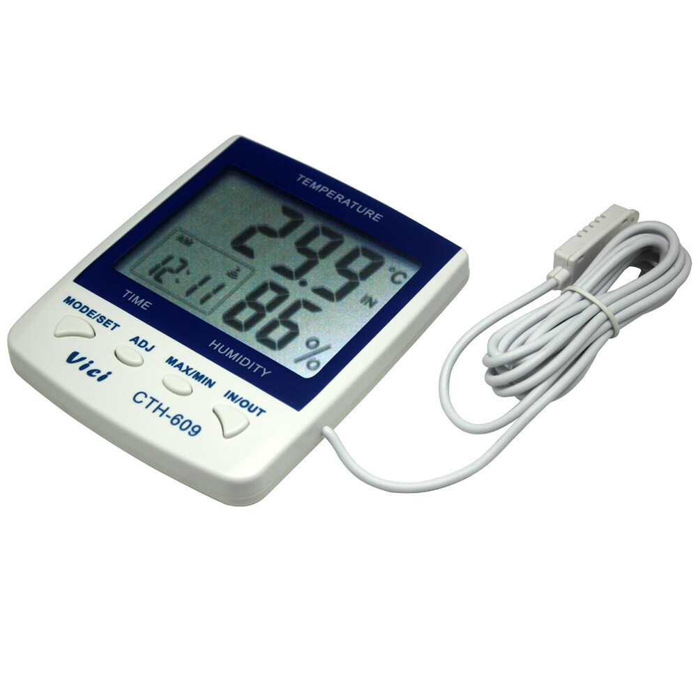 large LCD digital THERMOMETER 14F-140F Humidity 20-95% CTH-609
