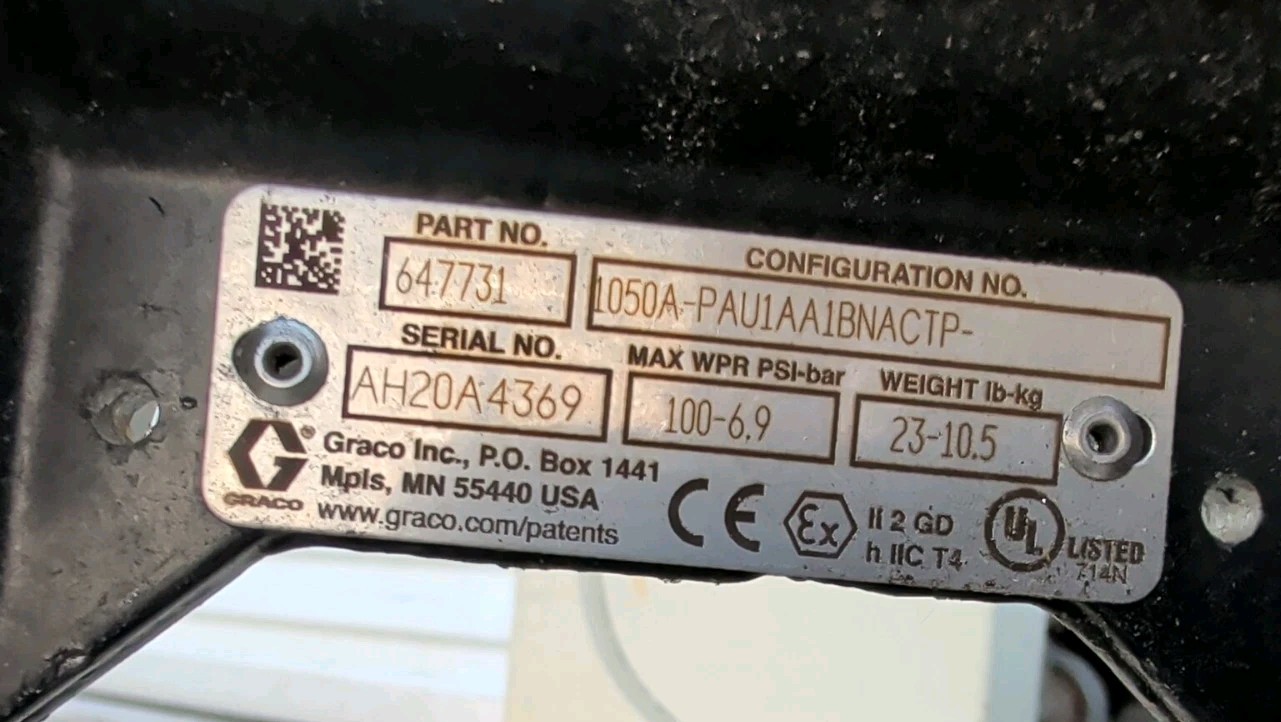 GRACO Husky 1050 Air-Operated Double Diaphragm Transfer Pump For Oil (647731)