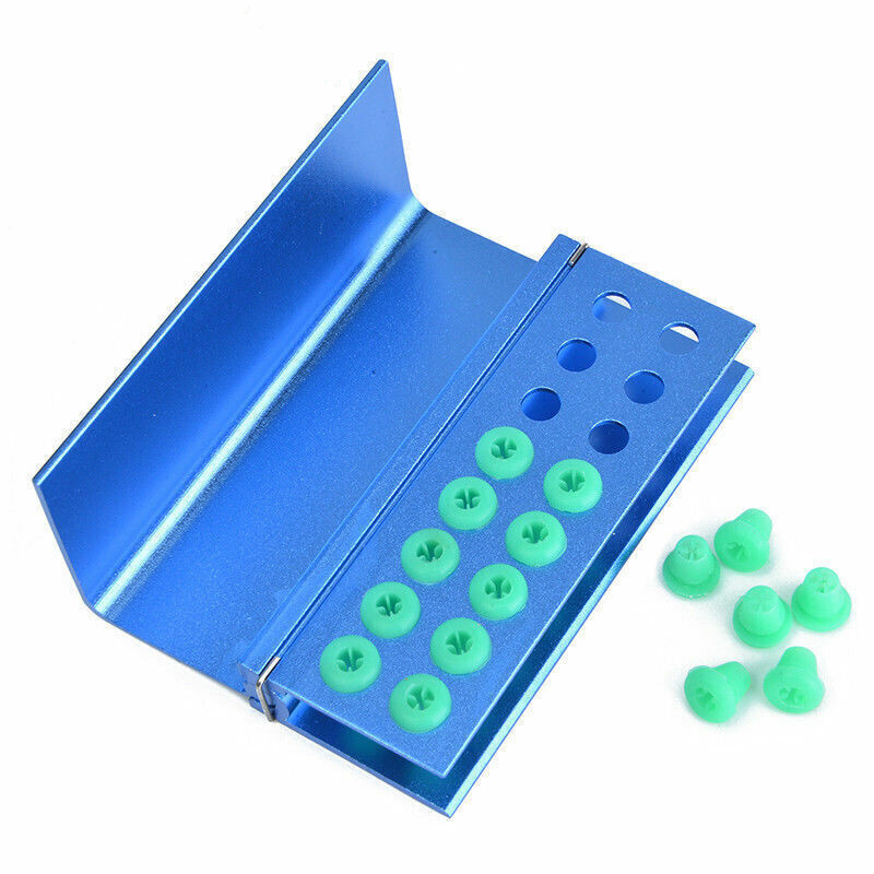 10/16/24 Hole Dental Burs Block Holder Disinfection Case For High Low Speed Burs