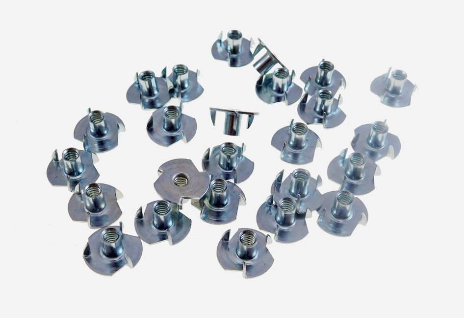 25 Pack 10-24 T-nuts 5/16″ Barrel Zinc Plate 1/4″ Hole 3#10C005