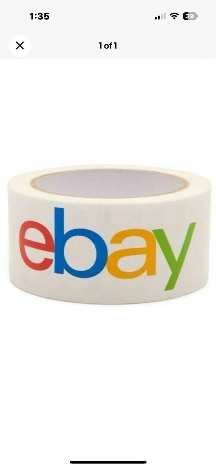 12 Rolls 2″ x 75 yds Official eBay Branded Packaging Packing Package Carton Tape