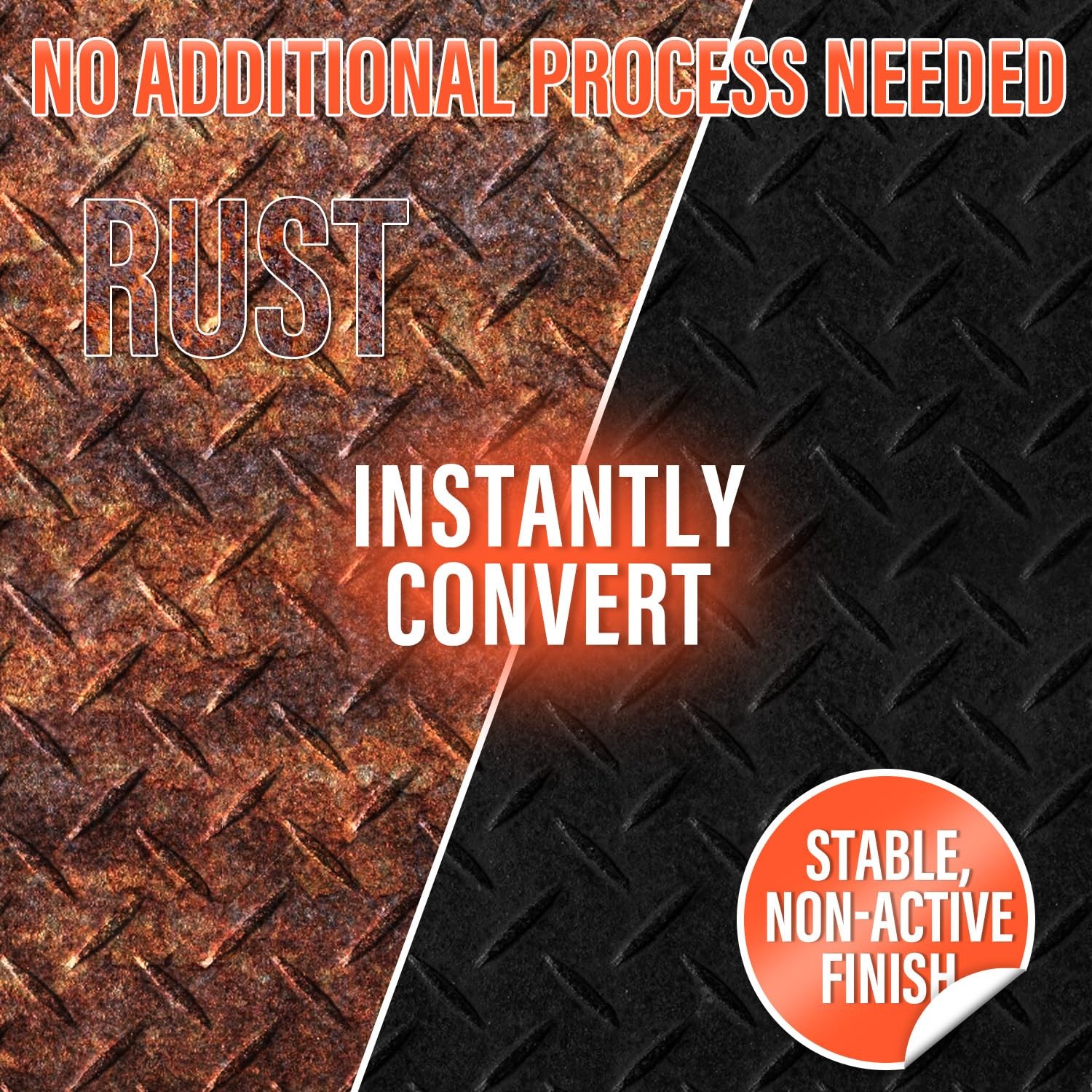 2 in 1 Rust Conveter for Metal Automotive (Matte Black), 35 oz Anti Rust Inhi…