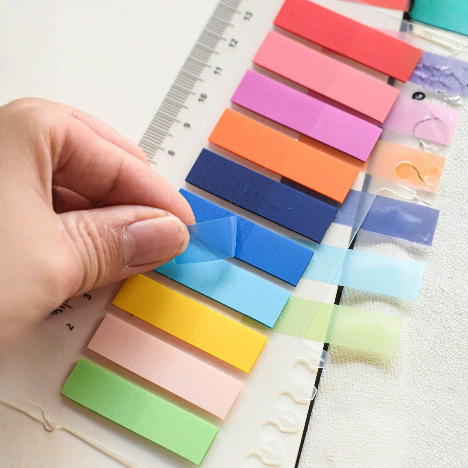 800Pcs Sticky Tabs Page Markers Morandi Index Tabs Book Flags Repositionable USA